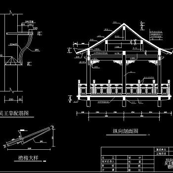 景观亭CAD图纸，景观亭CAD施工图下载