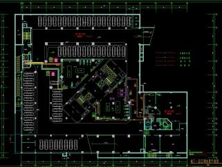 医院病房大楼空调管线cad施工设计图，空调CAD设计图纸下载