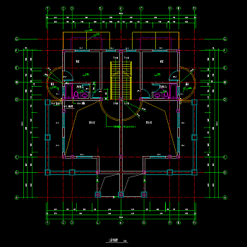 双拼别墅建筑工程图纸，别墅施工图纸下载