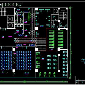 全套健身会所CAD施工图，健身会所建筑方案设计图纸下载