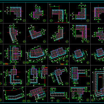 现代沈阳某四层超市建筑cad施工图，商业零售cad图纸下载