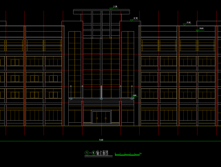 某地多层办公楼建筑设计方案图，办公建筑工程图纸下载
