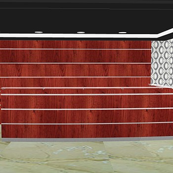 现代接待台前台草图大师模型，接待台sketchup模型下载
