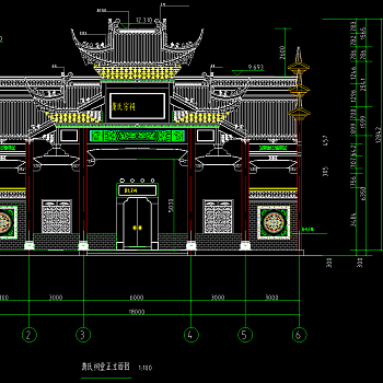 古建筑CAD施工图，建筑CAD图纸下载