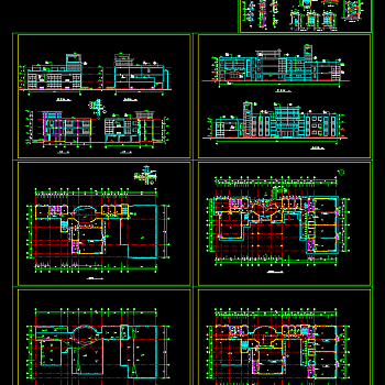 整套幼儿园CAD施工图，幼儿园图纸下载