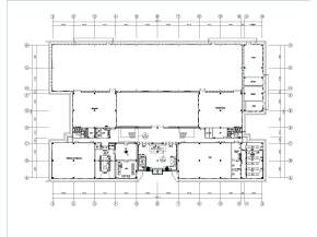 长沙办公空间设计混凝土现代风格CAD工程图纸附高清效果图下载