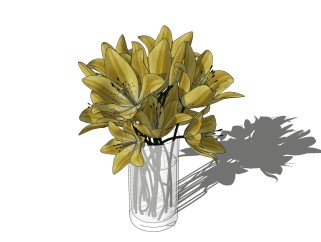 植物盆栽 草图大师模型下载，盆栽sketchup模型下载