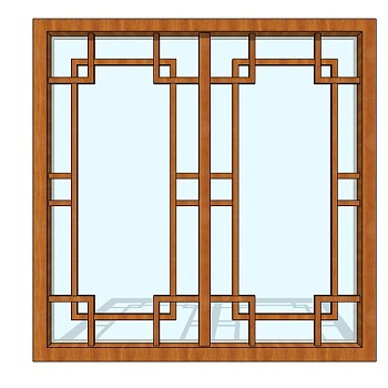 古代窗SU模型下载，窗户skb模型分享