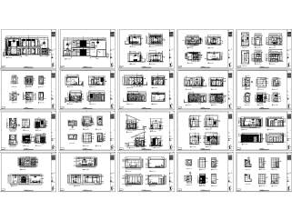 深圳星河丹堤項目C6-独立別墅CAD施工图套图及材料样板，别墅CAD建筑图纸下载