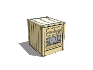 现代集装箱SU模型下载，集装箱草图大师模型