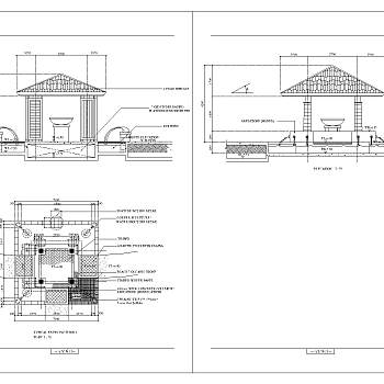 景观亭施工详图免费下载