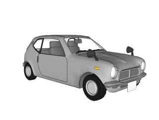 现代汽车免费su模型，现代汽车sketchup模型，汽车su素材下载