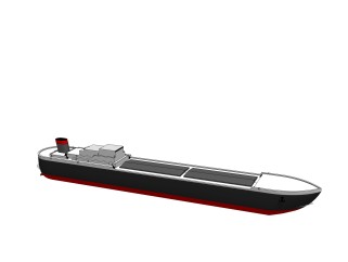 现代大型货轮sketchup模型，货船su模型下载