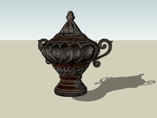 现代茶壶草图大师模型，茶壶sketchup模型下载
