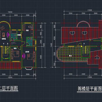 多套高档别墅户型建筑设计施工图，别墅cad施工图图纸下载