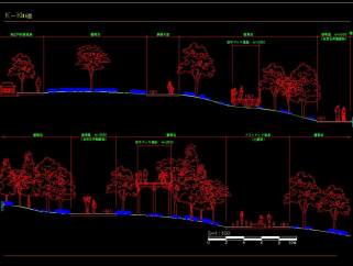 山水草堂景观设计规划，山水草堂CAD设计图纸