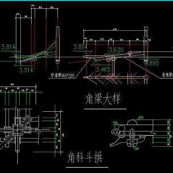 仿古亭CAD施工图，仿古亭CAD建筑图纸下载