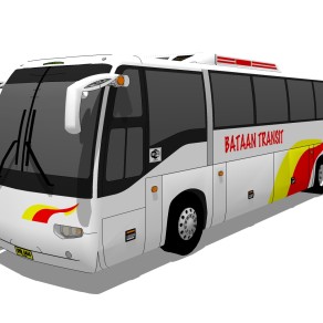现代巴士免费su模型，现代巴士sketchup模型下载