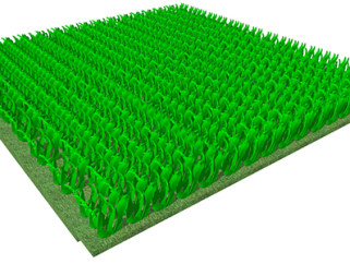 黑麦草植物su模型，绿植草丛草图大师模型下载