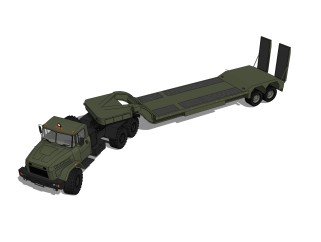 军用卡车sketchup模型，军用卡车skp模型下载
