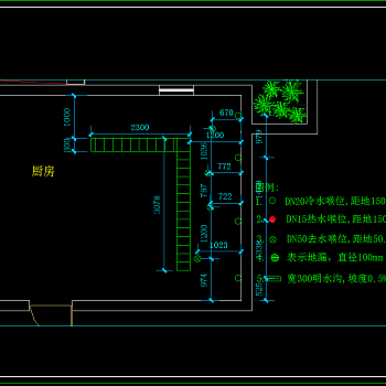 第5大道咖啡厅设计施工图，餐饮CAD施工图纸下载