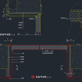 实木门施工图CAD大样，实木门CAD图纸下载