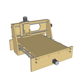 现代CNC数控机床草图大师模型，机床su模型下载