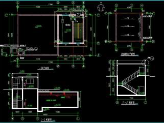 某水池与泵房混合结构设计CAD施工图，水池与泵房混合结构设计图纸下载