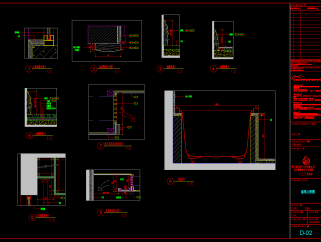 带地下室的三层别墅装修CAD施工图，别墅CAD施工图纸下载