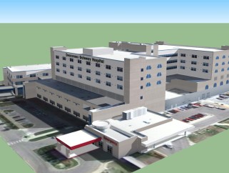 现代医院草图大师模型，医院sketchup模型下载