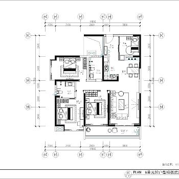 现代简约家居CAD施工图下载