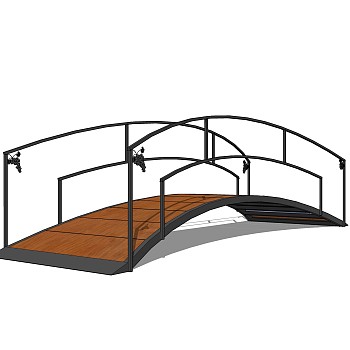 拱桥草图大师模型下载，sketchup拱桥模型分享