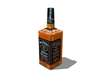 现代威士忌草图大师模型，酒水sketchup模型下载