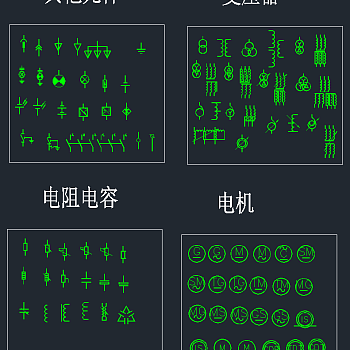 电气元件CAD图库，机房弱电施工图纸下载