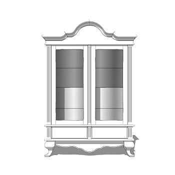 欧式储物柜草图大师模型，储物柜SKP模型下载
