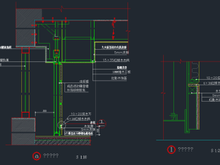 原创隔墙节点cad图库，隔墙节点CAD图纸下载