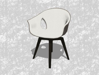 现代休闲椅sketchup模型，椅子草图大师模型下载