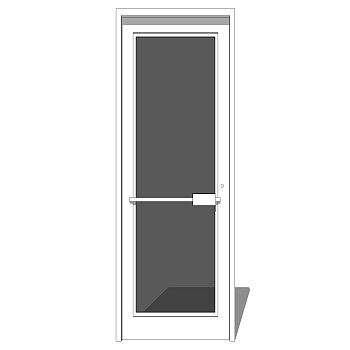 现代入户门草图大师模型，现代门SU模型下载