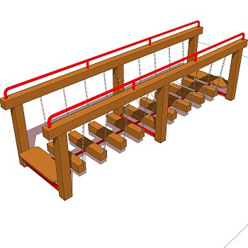 现代桥梁草图大师模型下载，sketchup桥梁su模型分享