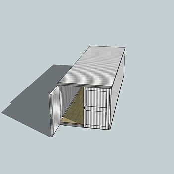 现代集装箱sketchup模型，集装箱草图大师模型下载