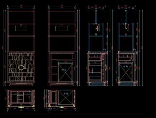 原创新中式家具CAD施工图，原创家具素材设计图纸下载