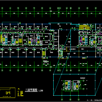 高层商业综合楼建筑施工图，商业综合楼CAD施工图纸下载