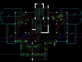 屋顶花园CAD施工图，屋顶花园CAD设计图纸下载
