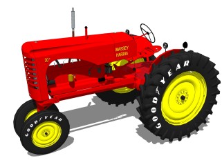 现代农业机械设备su模型，农用机械skb文件下载
