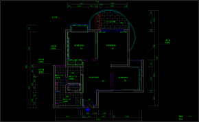 完整平层样板间现代风格CAD施工图纸，家装施工图下载