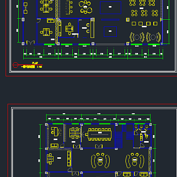 公司二层办公室CAD平面图下载、公司二层办公室dwg文件下载