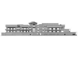 九塞沟特色酒店设计CAD建筑施工图