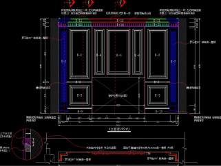 原创整木定制护墙板背景墙CAD图库，背景墙CAD全套图纸下载