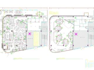 胡桃里音乐餐厅CAD效果图5张水电图下载