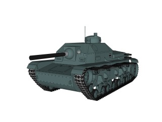 德国pzkpfw-35t型轻型坦克su模型，轻型坦克草图大师模型下载